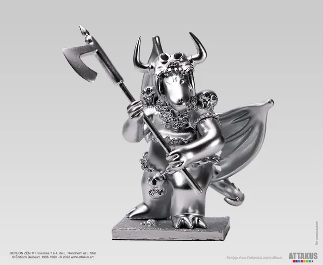 Attakus Prestige Donjon Marvin argent figurine résine 11cm