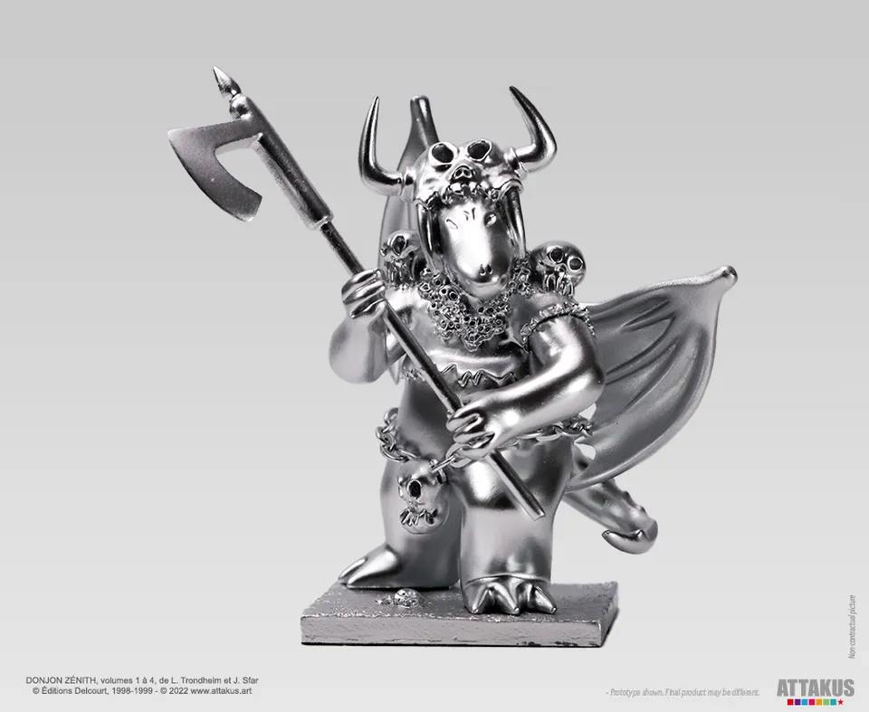 Attakus Prestige Donjon Marvin argent figurine résine 11cm