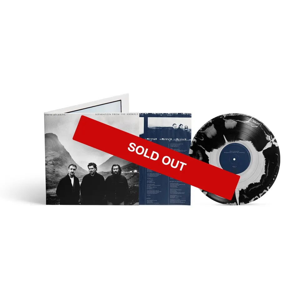 Twin Atlantic Separation from the Animals vinyle tournée noir transparent