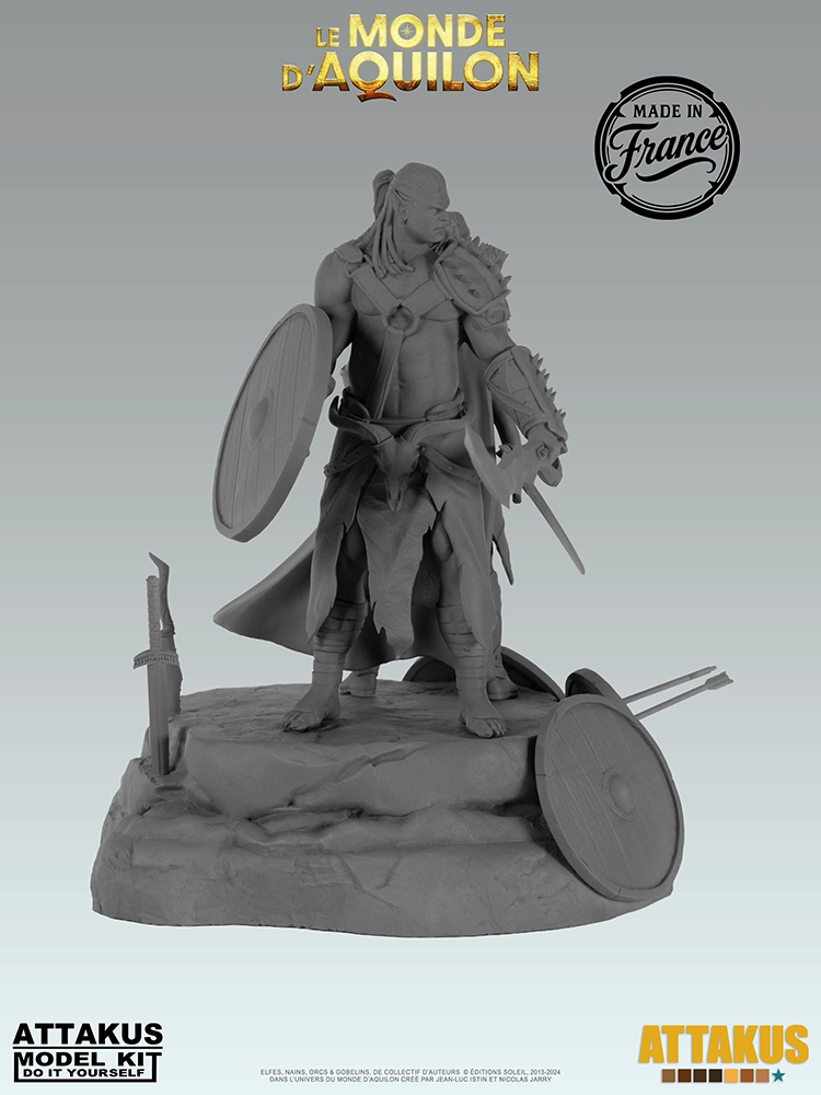 Attakus Model Kit Elfes Boucliers diorama à peindre 120 mm