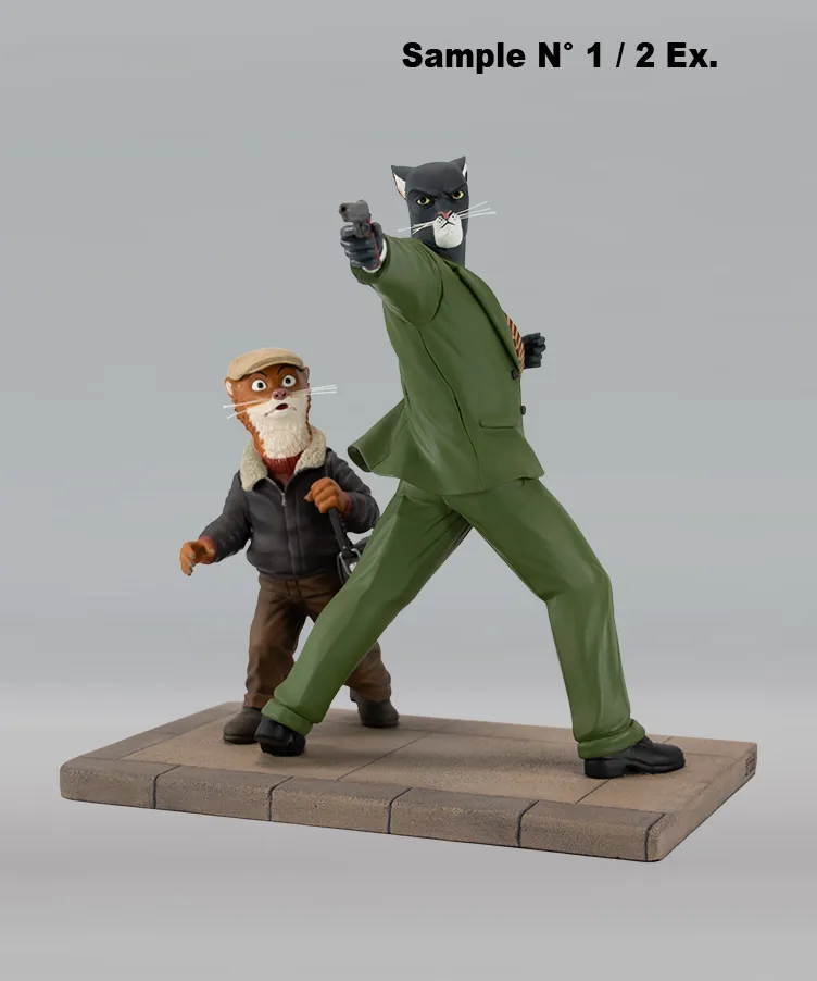 Attakus Blacksad John Blacksad & Weekly diorama 25 cm