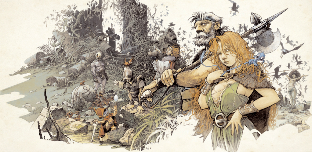 Attakus Atlas Loisel Quête affiche art couleur 100x50 cm