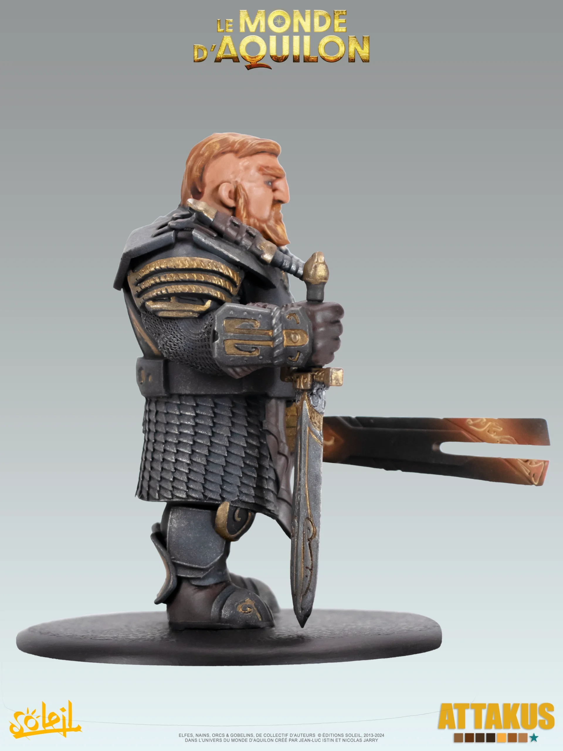 Attakus Prestige Redwin de la Forge Nains statuette couleur
