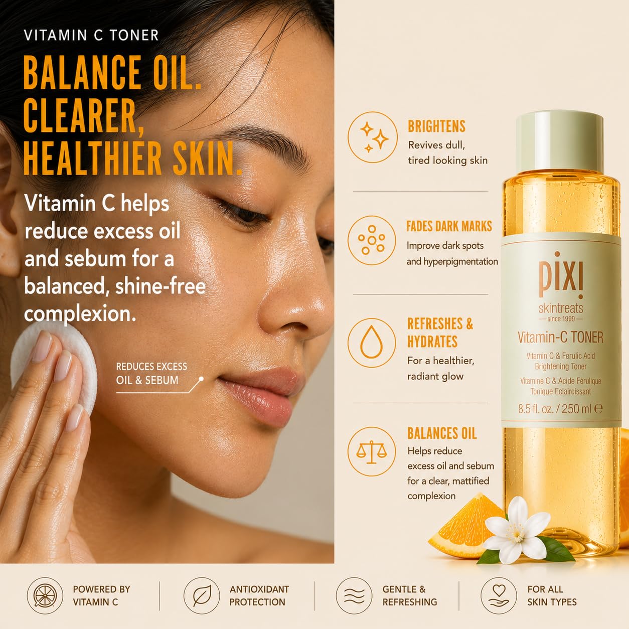 Pixi Vitamin-C Tonic lotion visage vitamine C 100 ml éclat