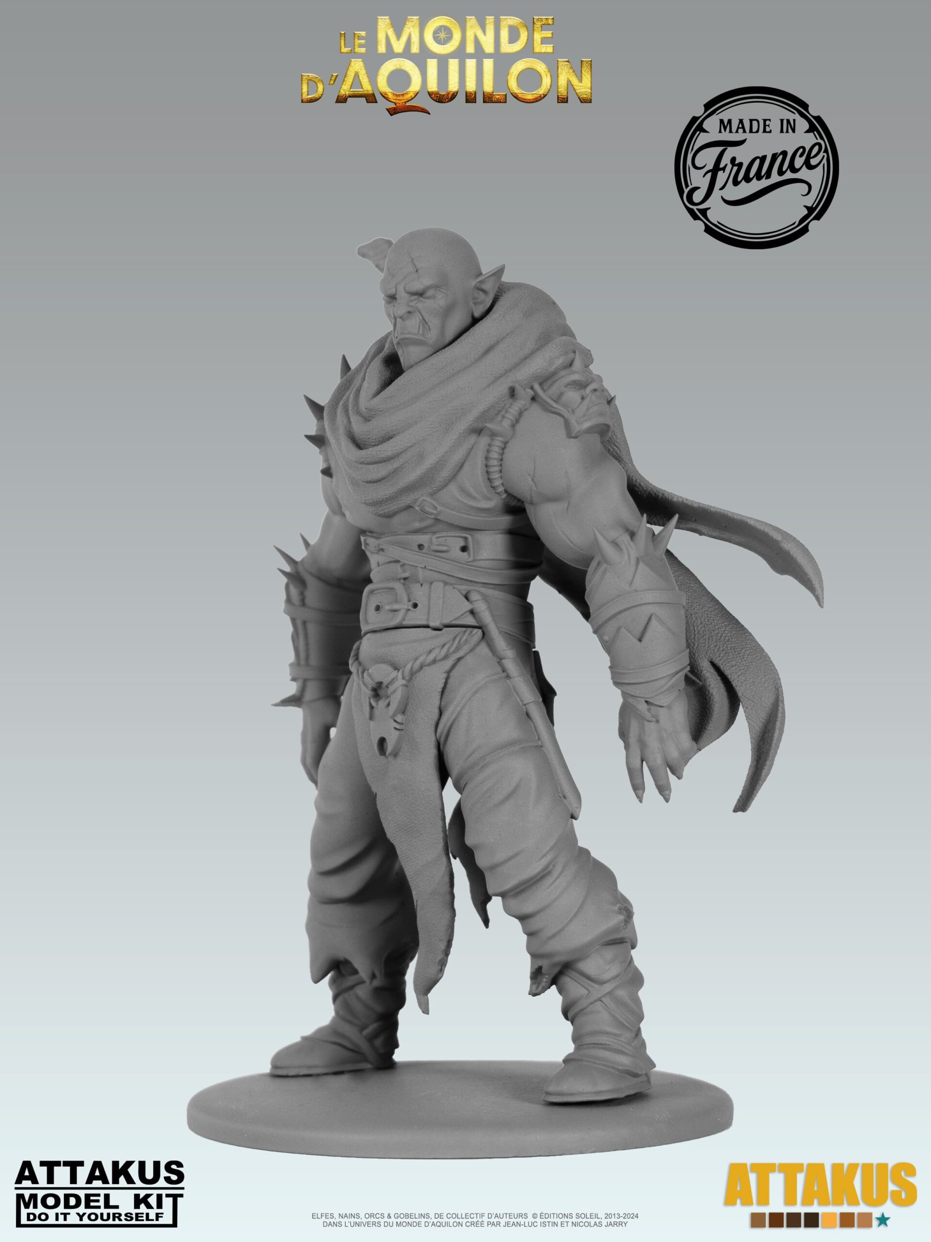 Attakus Model Kit La Poisse figurine à peindre résine Orcs Gobelins
