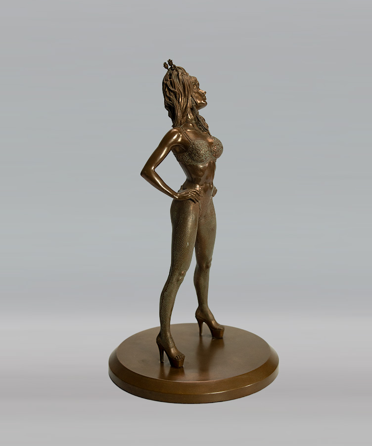 Attakus Prestige Aja Baiser mortel du dragon statue bronzallie