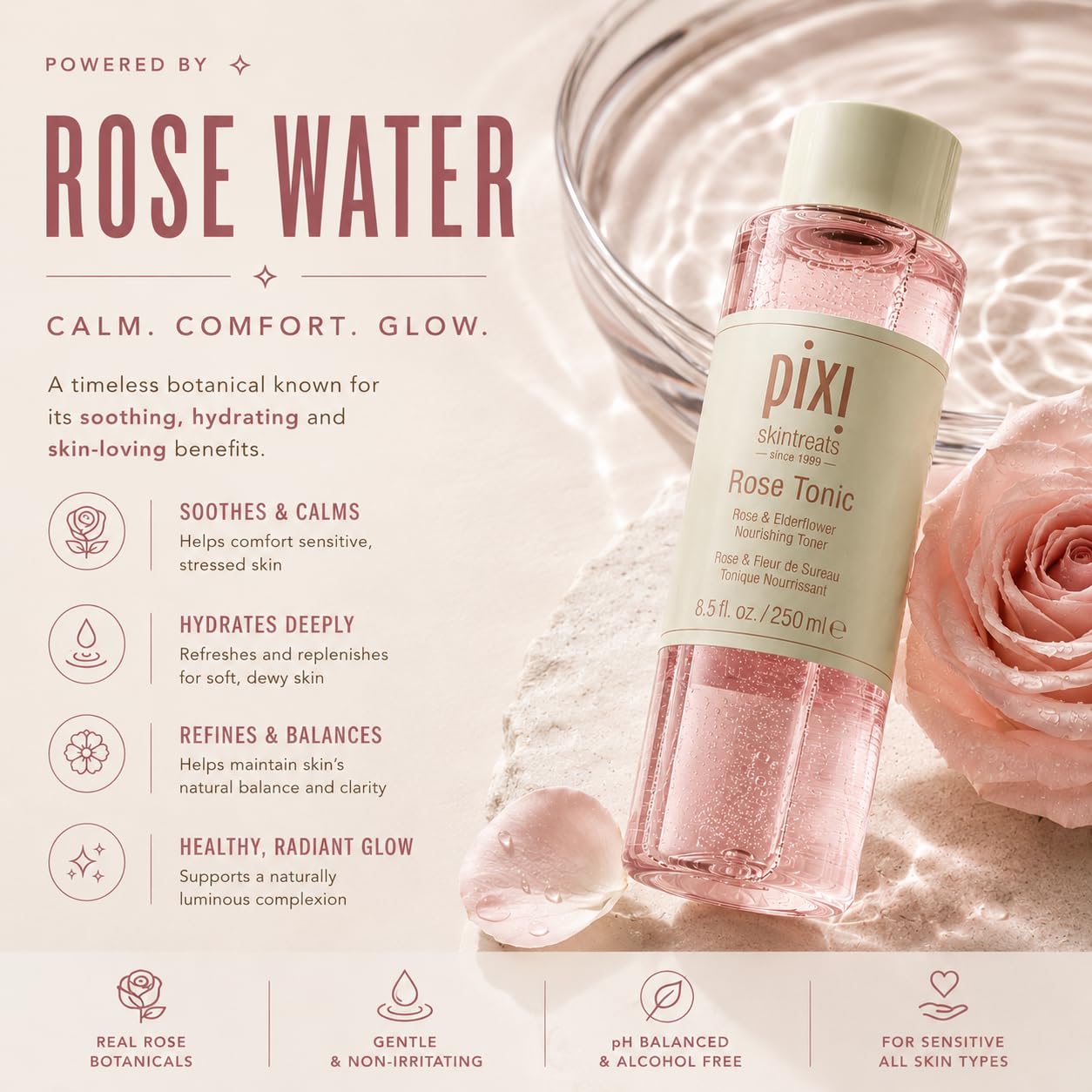 Pixi Rose Tonic lotion tonique rose 100 ml