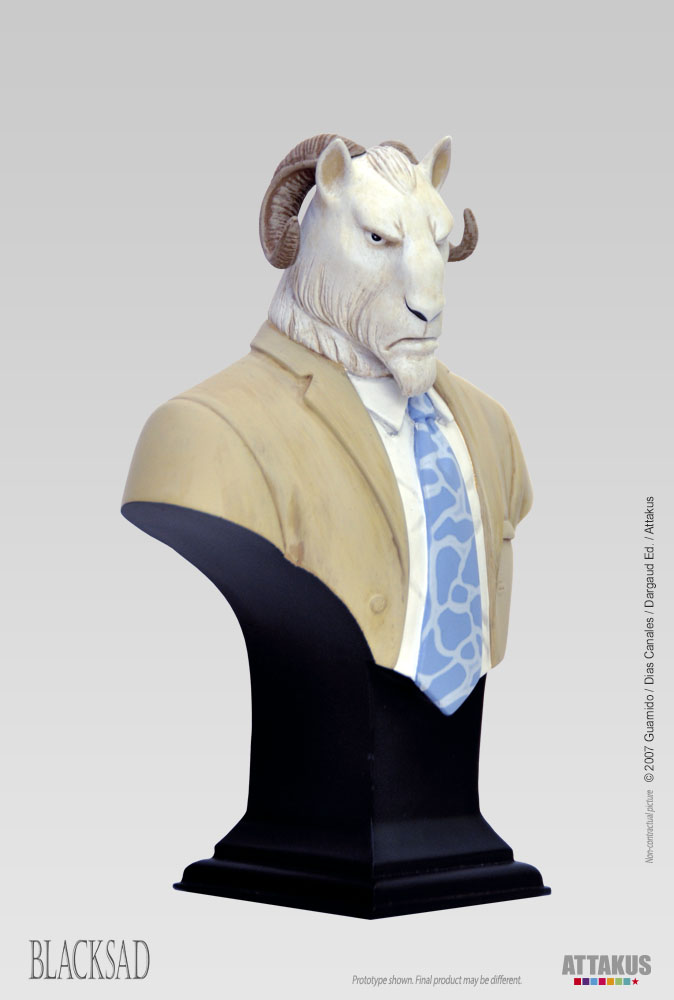 Attakus Blacksad Thomas Lachapelle buste résine 16,5 cm