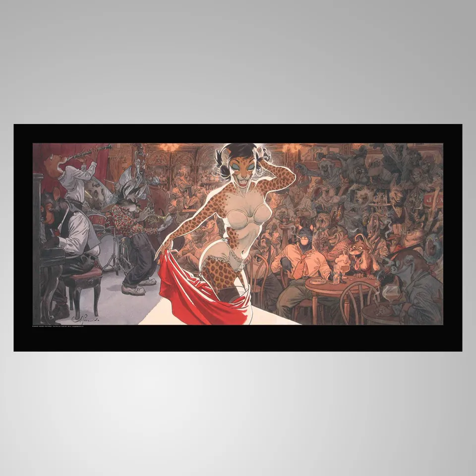 Attakus Collection Atlas Blacksad Jazz Club affiche 100x50