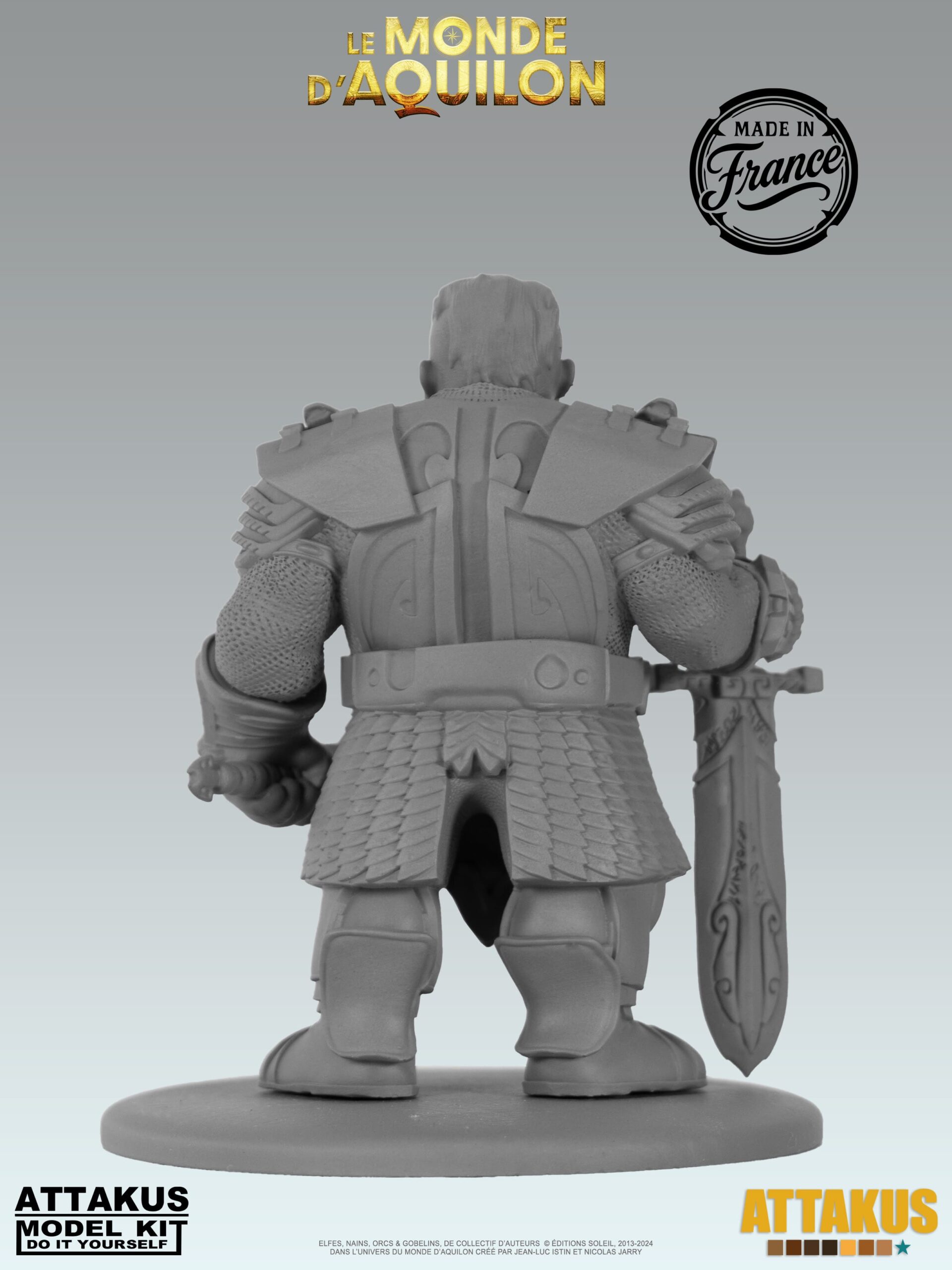 Attakus Model Kit Redwin figurine à peindre résine Nains