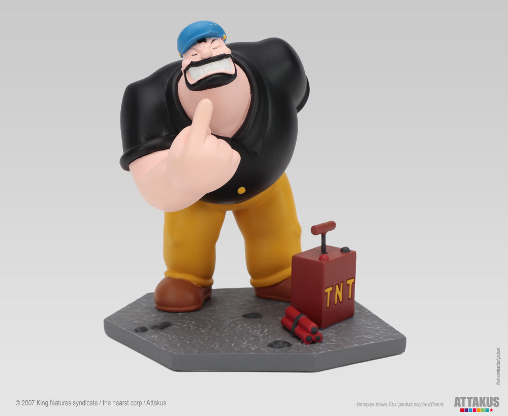 Attakus Prestige Brutus Popeye statue résine 10,5 cm