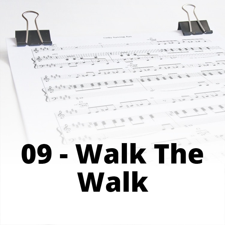 SINGLE BEL Partitions 09 Walk The Walk partition chant