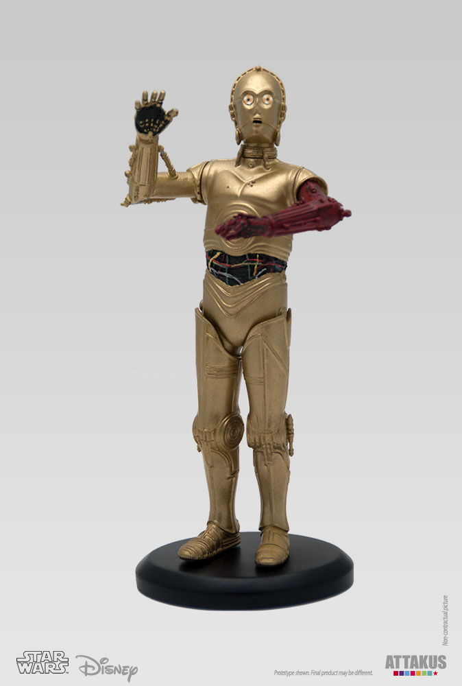 Attakus Elite C-3PO Bras rouge 1/10e statue résine 17,5 cm